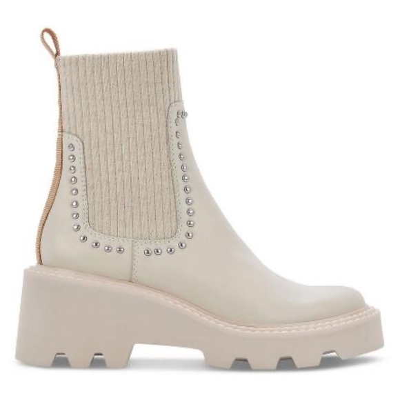 Dolce Vita Womens Hoven Leather Studded Chelsea Boots - Picture 3 of 14